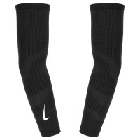 NIKE ZONED KNIT ARM SLEEVES BLACK/SILVER