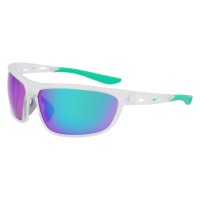 NIKE SUNGLASSES WINDTRACK RUN MATTE CLEAR/GREEN MIRROR