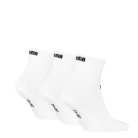 PUMA QUARTER 3 PAIR PACK SOCKS WHITE