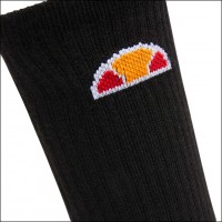 ELLESSE (NOS) TISBI 3PK CREW SOCK BLACK 