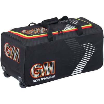 GM CRICKET BAG 606 WHEELIE BLACK