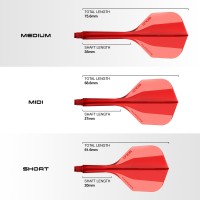 HARROWS SOLO FLIGHT AND SHAFT SHORT 6 -RED