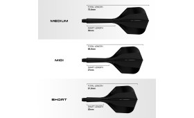 HARROWS SOLO FLIGHT AND SHAFT MIDI 6 -BLACK