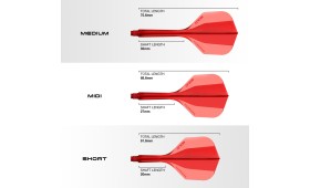 HARROWS SOLO FLIGHT AND SHAFT MIDI 6 -RED