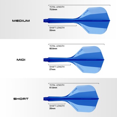 HARROWS SOLO FLIGHT AND SHAFT MIDI 6 -BLUE