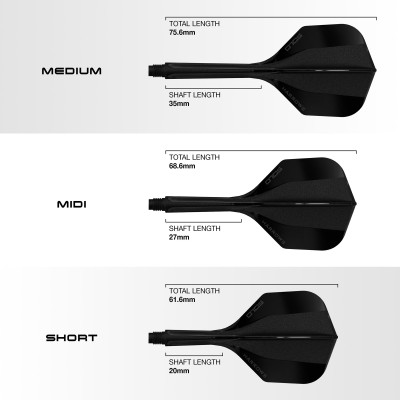 HARROWS SOLO FLIGHT AND SHAFT MEDIUM 6 -BLACK