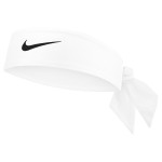 NIKE HEADBAND DRI-FIT FURY CLASSIC ADJUSTABLE WHITE