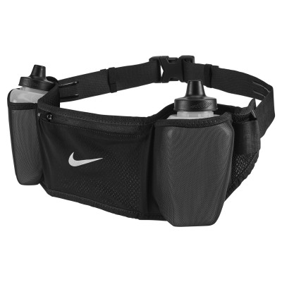 NIKE FLEX STRIDE DBL BOTTLE BELT 24OZ- BLACK