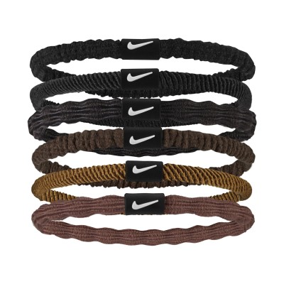 NIKE FLEX HAIR TIE 6PK CACAO