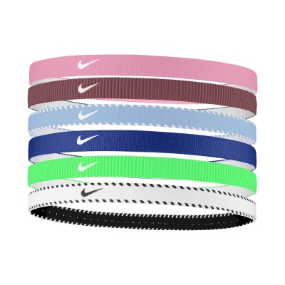 NIKE FLEX CLASSIC HEADBAND 6PK PINK RISE NIKE FLEX CLASSIC HEADBAND 6PK PINK RISE