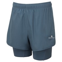 RONHILL WOMENS CORE TWIN SHORT E.HAZE 