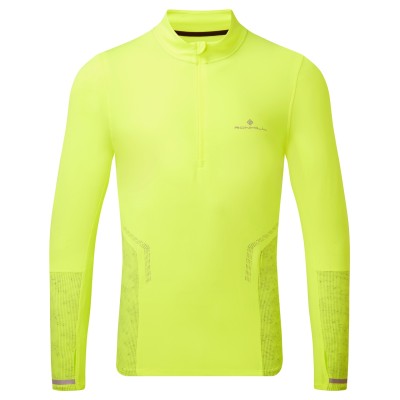 RONHILL MENS TECH REFLECT 1/2 ZIP- F.ZEST