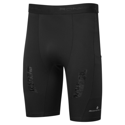 RONHILL MENS TECH ALL-TERRIAN 10in HALF- TIGHT BLACK 