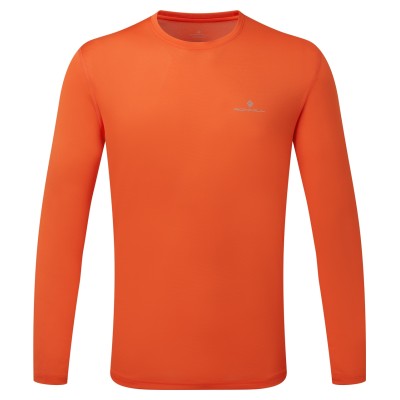 RONHILL MENS CORE LONG SLEEVE TEE- R.RED