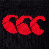 CANTERBURY 3 PACK CREW SOCK BLACK/RED