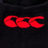 CANTERBURY 3PK TRAINER LINER SOCK BLACK/RED