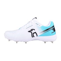 KOOKABURRA KC 3.0 SPIKE CRICKET SHOES WHITE/AQUA