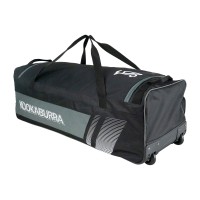 2025 KOOKABURRA CRICKET BAG 4500 WHEELIE BLACK/GREY