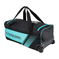 2025 KOOKABURRA CRICKET BAG 9500 WHEELIE BLACK/TEAL