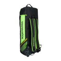 2025 KOOKABURRA CRICKET BAG WD5000 WHEELIE DUFFLE BLACK/NEON