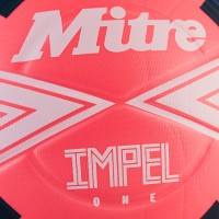 MITRE IMPEL ONE FOOTBALL PINK / WHITE / BLUE