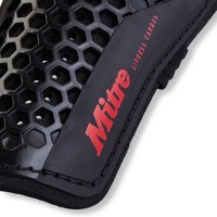 MITRE SHINPAD AIRCELL CARBON (SLIP) BLK / RED