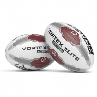 RHINO RUGBY LEAGUE BALL VORTEX ELITE XIII WHITE SIZE 5