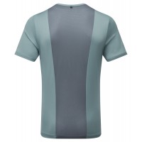 RONHILL MENS TECH 1/2 ZIP SHORT SLEEVE TEE- MONOLITH