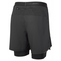 RONHILL MENS TECH 7in TWIN SHORT- BLACK