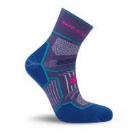 HILLY TWIN SKIN ANKLET SOCK MEDIUM GRAPE/BLUE