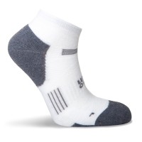 HILLY SUPREME QUARTER SOCK MEDIUM-WHITE/GREY MARL