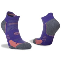 HILLY SUPREME SOCKLET SOCK PLUM/GREY MARL