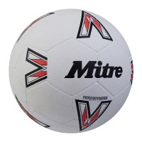 MITRE SUPER DIMPLE FOOTBALL WHITE / BLK / RED