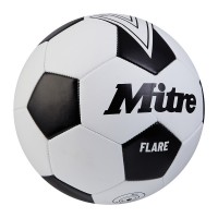 MITRE FLARE FOOTBALL WHITE / BLACK - SIZE 5