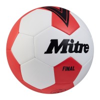 MITRE FINAL FOOTBALL WHITE / RED - SIZE 5
