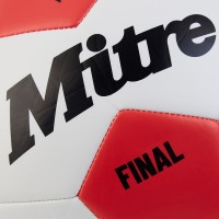 MITRE FINAL FOOTBALL WHITE / RED - SIZE 5