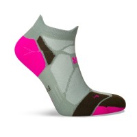 HILLY MARATHON FRESH SOCKLET SOCK MINIMUM- SAGE/FLUO PINK