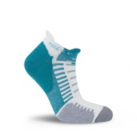 HILLY ACTIVE SOCKLET SOCK MINIMUM- TEAL/WHITE