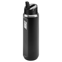 NIKE SS RECHARGE STRAW BOTTLE 24 OZ BLACK