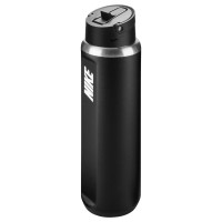 NIKE SS RECHARGE CHUG BOTTLE STRAW 24OZ RUN BLACK