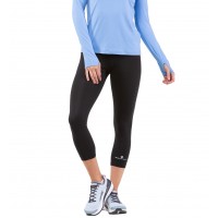 RONHILL WOMENS CORE CROP TIGHT BLACK
