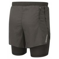RONHILL MENS TECH RACE TWIN SHORT BLACK