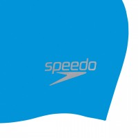 SPEEDO SILICONE CAP ADULTS BLUE/SILVER