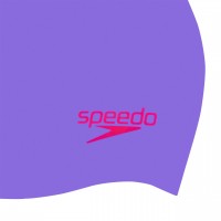 SPEEDO SILICONE CAP JUNIOR PURPLE/RED