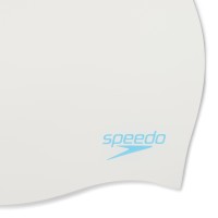 SPEEDO SILICONE CAP JUNIOR WHITE/BLUE