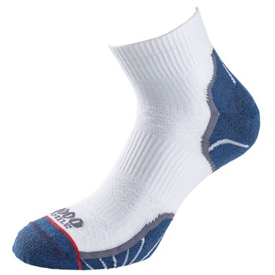 1000 MILE BREEZE LITE SOCK WHITE/BLUE 2010 (LADIES)