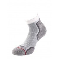 1000 MILE MENS RUN ANKLET SOCK-TWIN PACK WHITE/GREY 2261W