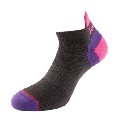 1000 MILE TRAINER LINER CHAR/PINK/PUR 1548C LADIES