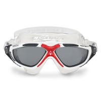 AQUASPHERE VISTA GOGGLES-WHITE/GREY/SMO LENS (197-680)