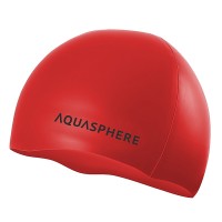 AQUASPHERE PLAIN CAP RED/BLACK